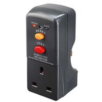 Show details for  13A Non Latching RCD Safety Plug, Black