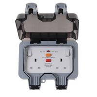 Show details for  13A RCD Switched Socket, 2 Gang, IP66