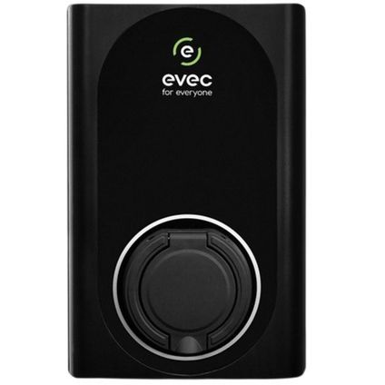 Evec 7.4kW EV Charger, Type 2 Socket, 1 Outlet, Black, IP54