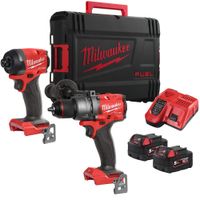 Show details for  M18 Fuel Power Pack, Percussion Drill and Hex Impact Driver, 2 x 5Ah Batteries & Fast Charger