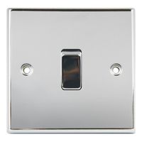 Show details for  20A Double Pole Switch, 1 Gang, Polished Chrome, Decorative Range