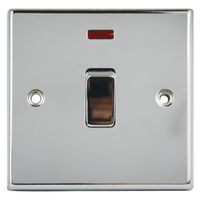 Show details for  20A Double Pole Switch with Neon, 1 Gang, Polished Chrome, Decorative Range