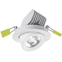 Show details for  13.5W LED Adjustable Downlight, 4000K, 1630lm, White, IP20, AccentPlus Scoop Range