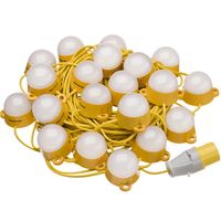 Show details for  110V Connectable LED Festoon Kit, 20 Way, 50m, 6000K, 11000lm, Yellow, IP44
