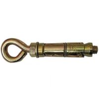 Show details for  Eye Bolt Shield Anchor, M8 x 50mm, Steel [Pack of 3]