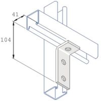 Show details for  90° Angle Fitting, 1 + 2 Hole