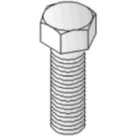 Show details for  Hex Head Screw, M10 x 25mm