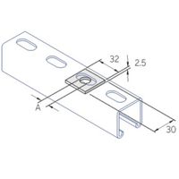 Show details for  Square Plate Washer, M10, Galvanised