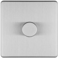 Show details for  LED 2 Way Dimmer Switch, 1 Gang, Stainless Steel, Concealed 3mm Range