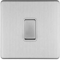 Show details for 10A Intermediate Switch, 1 Gang, Stainless Steel, White Trim, Concealed 3mm Range