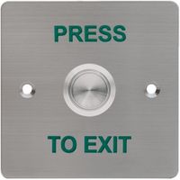 Show details for  Flush Exit Button, Stainless Steel, Aperta Range