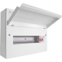 Show details for  100A Isolator Consumer Unit with SPD, 14 Module, 11 Way, Steel, White, IP20