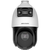 Show details for  4" 4MP TandemVu Colorful and IR Network Speed Dome Camera, 166mm x 375mm, White, IP66 
