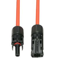 Show details for  PV Solar Straight Connector, 30A, 4mm², 1kV, Black, IP67