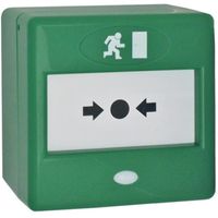 Show details for  Resettable Single Pole Call Point, Green, IP44