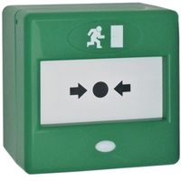 Show details for  Resettable Triple Pole Call Point, Green, IP44