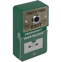 Show details for  Combined Exit Button and Emergency Release, Touch Free Button, Stainless Steel