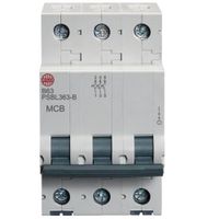 Show details for  63A MCB, 3 Pole, B Curve, 10kA