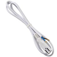 Show details for  Power Lead, 1m, White, Sleek Range