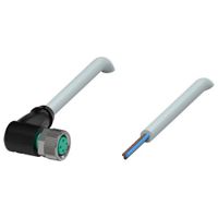 Show details for  Sensor Actuator Cable, M8 Angled Socket - Cable End, 3 Core, PVC, Grey, 5m
