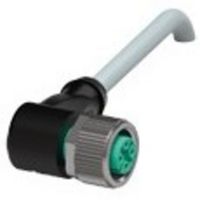 Show details for  Sensor Actuator Cable, M12 Angled Socket - Cable End, 4 Core, PVC, Grey, 10m