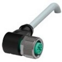 Show details for  Sensor Actuator Cable, M12 Angled Socket - Cable End, 4 Core, PVC, Grey, 5m