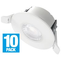 Show details for  5W-7W Fire Rated LED Downlight, IP65, Dimmable with Colour & Wattage Selector Switch [Pack of 10]