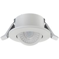 Show details for  5W-7W Adjustable  Tilt Fire Rated LED Downlight, IP65, Dimmable with Colour & Wattage Selector Switch