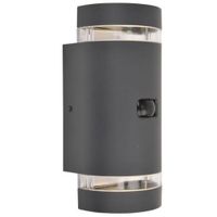 Show details for  Outdoor PIR Wall Light, GU10 (Lamps Not Included), Dark Grey, Aluminium, IP44, Focus Range