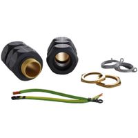 Show details for  Cable Gland with Locknut and E-Spring, M20, 12mm-21mm, IP68, ShieldGLAND  Range [Pack of 2]