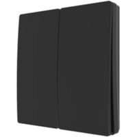 Show details for  Kinetic Push Switch, 2 Gang, Black, IP65, Culina Range