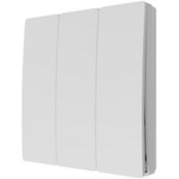 Show details for  Kinetic Push Switch, 3 Gang, White, IP65, Culina Range