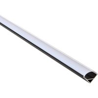 Show details for  Profile with Diffuser, 16mm x 16mm, 2m, Aluminium, IP20, Rigel Range