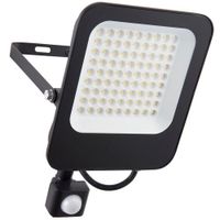 Show details for  50W LED Floodlight with PIR, 4000K, Matt Black, IP65, Guard Range