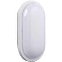 Show details for  15W LED CCT Oval Bulkhead, 3000K/4000K/6000K, 1500lm, White, IP65, Pillo PLUS CCT Range