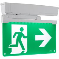 Show details for  3.5W LED Emergency Exit Sign, 6500K, IP20, Slight Pro Range