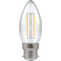 Show details for  2.2W LED Candle Lamp, B22, 2700K, Non Dimmable, Clear