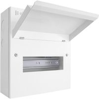 Show details for  Consumer Unit, 8 Module, Steel, White, IP20