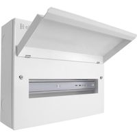 Show details for  Consumer Unit, 14 Module, Steel, White, IP20