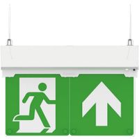 Show details for Exit Sign with Multiple Mounting Positions, 6500K, White, IP20, Doxa II Range