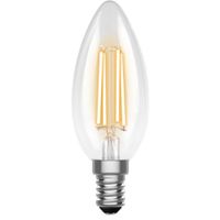 Show details for  4.3W LED Candle Lamp, 2700K, 470lm, E14, Dimmable, Clear