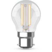 Show details for  4.2W LED Filament Golf Lamp, 2700K, 470lm, B22, Dimmable, Clear