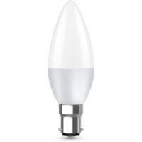 Show details for  5W LED Candle Lamp, B15, 2700K, Dimmable, Opal