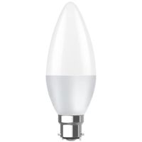 Show details for  4.9W LED Candle Lamp, 2700K, 470lm, Non Dimmable, B22, Reon Range