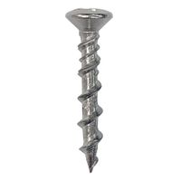 Show details for  Raised Countersunk Masonry Screw,  Pozi, M6 x 325mm, Steel, Nickel Plated [Pack of 100]