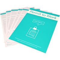 Show details for  Electrical Permit To Work Forms, A4 [Pack of 10]