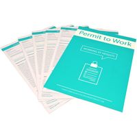 Show details for  Working At Heights Permit To Work Forms, A4 [Pack of 10]