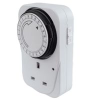 Show details for  13A Plug In Timer Switch, 24 Hour, White