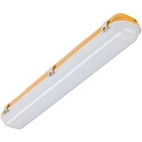 Show details for  20W LED Site Battens with Microwave Sensor and 3 Hour Emergency, 4000K, 2000lm, 110V, Yellow, IP65, Weatherguard Site Eco-Motion Range