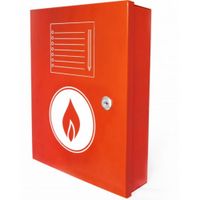 Show details for  A4 Document Box for Fire Safety Documents, Metal, Red 